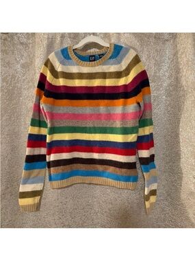GAP Vintage Crazy Striped Crewneck Sweater - Women's